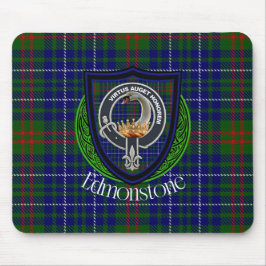 Alfombrilla De Ratón Tartan y Cresta del Clan Escocés Edmonstone