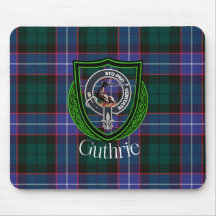 Tartan y Cresta del Clan Escocés Guthrie