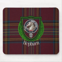 Tartan y Cresta del Clan Escocés Hepburn