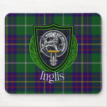 Tartan y Cresta del Clan Escocés Inglis