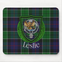Tartan y Cresta del Clan Escocés Leslie
