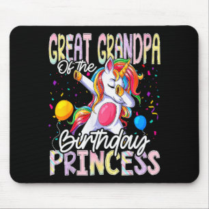 Alfombrilla De Ratón Tatarabuelo De La Princesa De Cumpleaños Haciendo 
