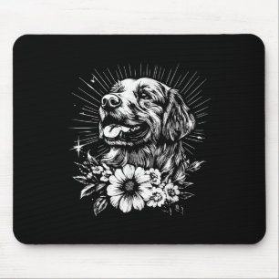 Alfombrilla De Ratón Tattoo Style Lover Golden Retriever Retro Dog