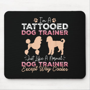 Alfombrilla De Ratón Tattooed Dog Training Funny Dog Training Tattoo Ma