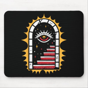 Alfombrilla De Ratón Tatuaje de la vieja escuela tradicional estadounid