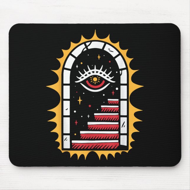 Alfombrilla De Ratón Tatuaje de la vieja escuela tradicional estadounid (Frente)