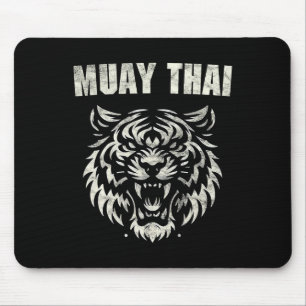 Alfombrilla De Ratón Tatuaje de lucha de Muay Thai Mma Rugido de tigre