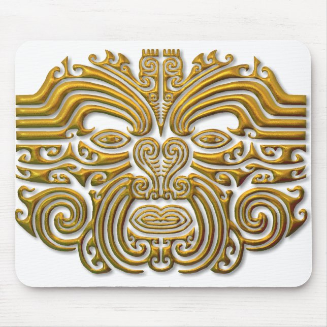 Alfombrilla De Ratón Tatuaje maorí - Oro (Frente)