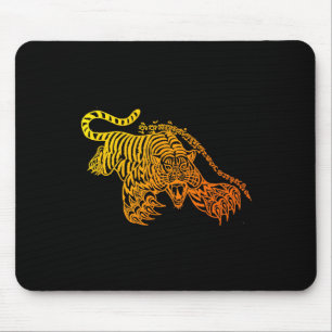 Alfombrilla De Ratón Tatuaje Sak Yant Muay Thai Tigre Valiente Kickboxi