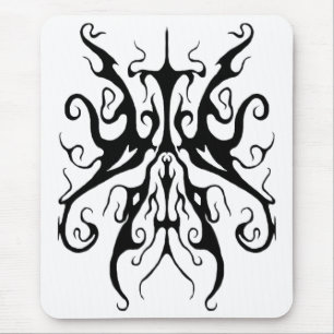 Alfombrilla De Ratón Tatuaje tribal elegante - almohadilla de ratón bla