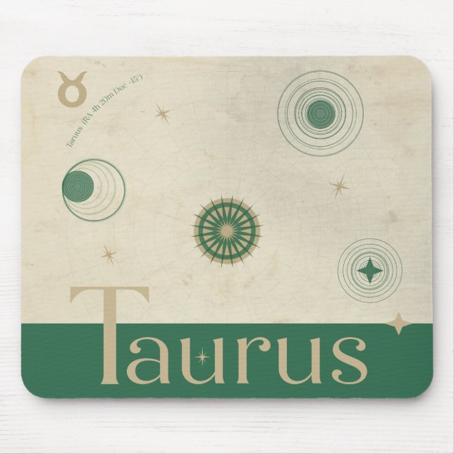 Alfombrilla De Ratón Taurus Zodiac Mousepad (Frente)