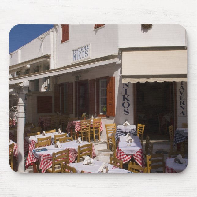 Alfombrilla De Ratón Taverna Nikos, Mykonos, Islas Cícladas, Grecia (Frente)