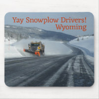 ¡Taxistas de Snowplow! Invierno de Wyoming