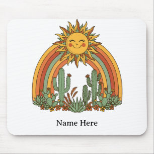 Alfombrilla De Ratón Taza de café con nombre personalizado de cactus ar