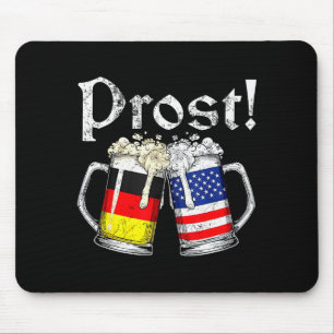Alfombrilla De Ratón Taza de hombres de bandera americana alemana de ce