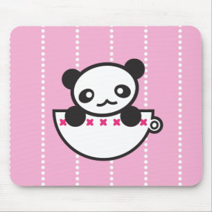Alfombrilla De Ratón Taza de la panda