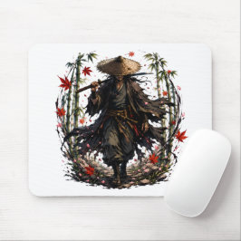 Alfombrilla De Ratón Taza de Ronin Errante Místico | Guerrero Samurái e
