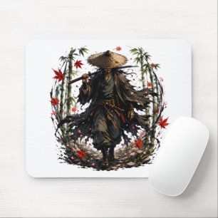 Alfombrilla De Ratón Taza de Ronin Errante Místico Guerrero Samurái e