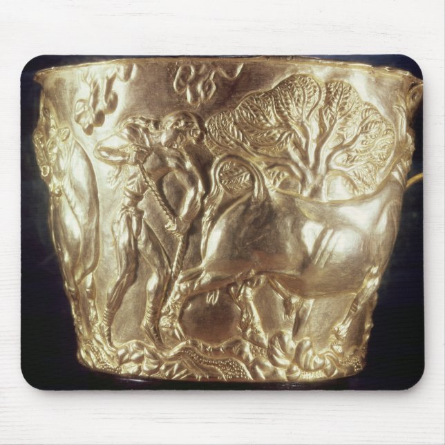 Alfombrilla De Ratón Taza, representando un toro nacional (Frente)