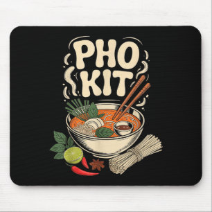 Alfombrilla De Ratón Tazón de sopa de fideos vietnamita Pho Kit Hierbas
