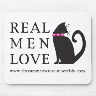 Alfombrilla De Ratón TCMR "gatos reales" Mousepad del amor de los