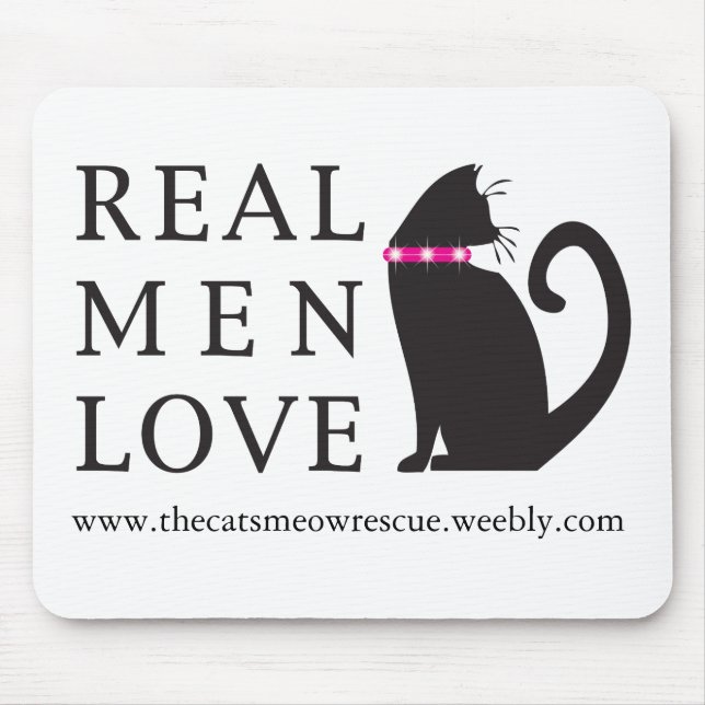 Alfombrilla De Ratón TCMR "gatos reales" Mousepad del amor de los (Frente)