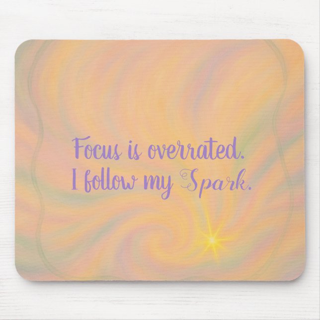 Alfombrilla De Ratón TDAH Sigo Mi Almohadilla De Ratón Spark (Frente)