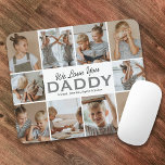 Alfombrilla De Ratón Te Ama Papi Fotograma Ratón<br><div class="desc">Mousepad padre personalizado con un fondo blanco que se puede cambiar a cualquier color,  10 fotos de los niños,  el dicho "te queremos papá" y los nombres de los niños.</div>