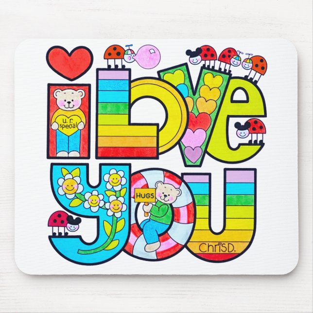 Alfombrilla De Ratón Te Amo (Frente)