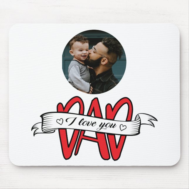 Alfombrilla De Ratón Te Amo El Día De Los Padres (Frente)