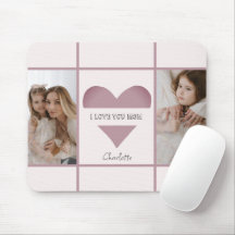 "Te amo mamá" Fotos personalizadas Almohadilla del