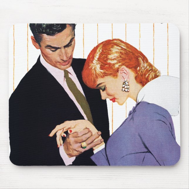 Alfombrilla De Ratón Te amo, mamá Girl (Frente)