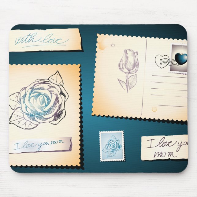 Alfombrilla De Ratón Te amo mamá, mousepad (Frente)