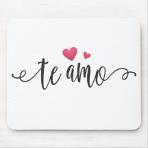 Te Amo Te Amo Valentín Español | Mousepad