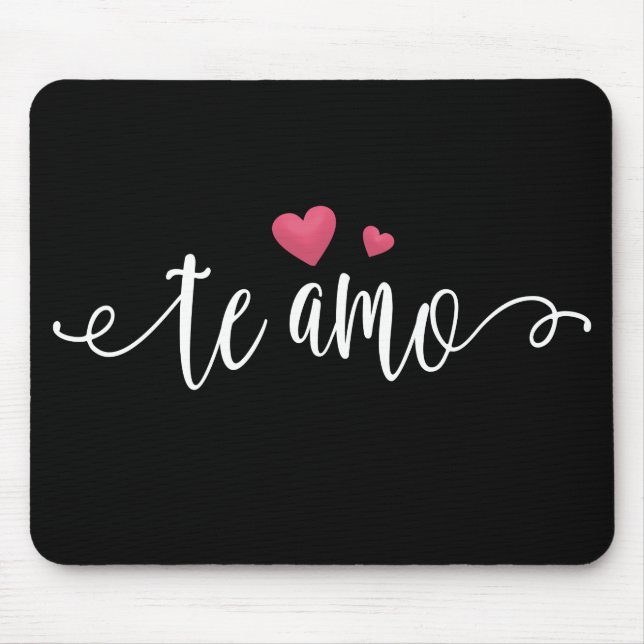Alfombrilla De Ratón Te Amo Te Amo Valentín Español | Mousepad (Frente)