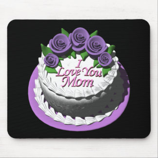 Alfombrilla De Ratón Te amo torta de la mamá