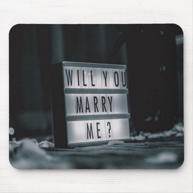 Alfombrilla De Ratón ¿Te Casarás Conmigo? Propuesta matrimonial románti (Frente)