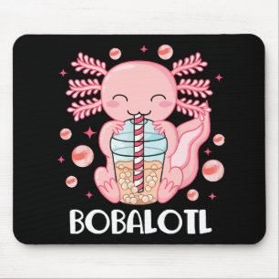 Alfombrilla De Ratón Té de burbujas de ajolote divertido