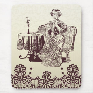 Alfombrilla De Ratón té de la dama