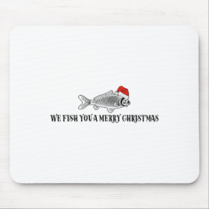 Alfombrilla De Ratón Te Pescamos Una Feliz Navidad Funny Santa Pesca