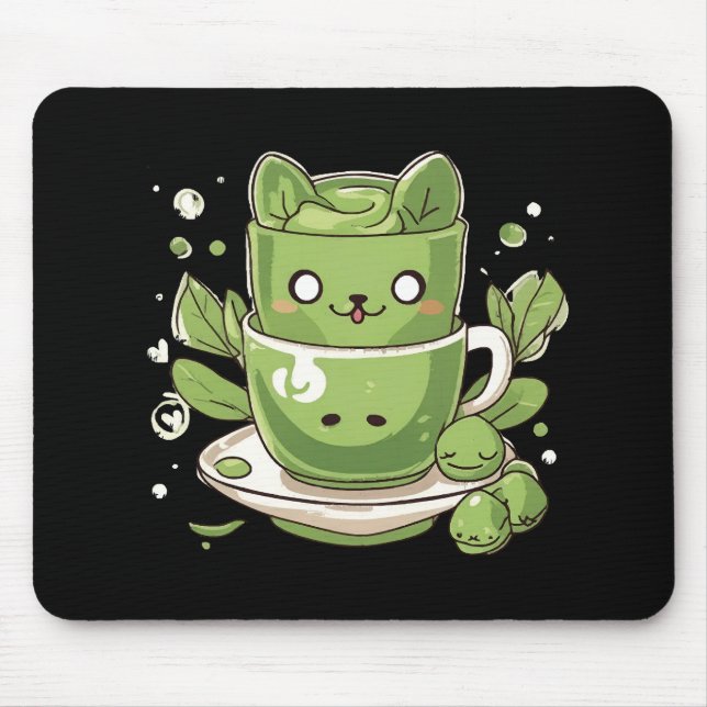 Alfombrilla De Ratón té verde matcha (Frente)