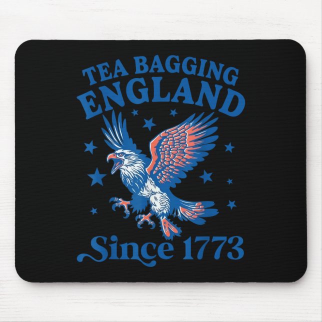 Alfombrilla De Ratón Tea Bagging Inglaterra Desde 1773 Águila Patriótic (Frente)