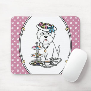 Alfombrilla De Ratón Tea Fiesta Westie Dog West Highland White Terrier