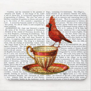 Alfombrilla De Ratón Teacup Y Cardenal Rojo