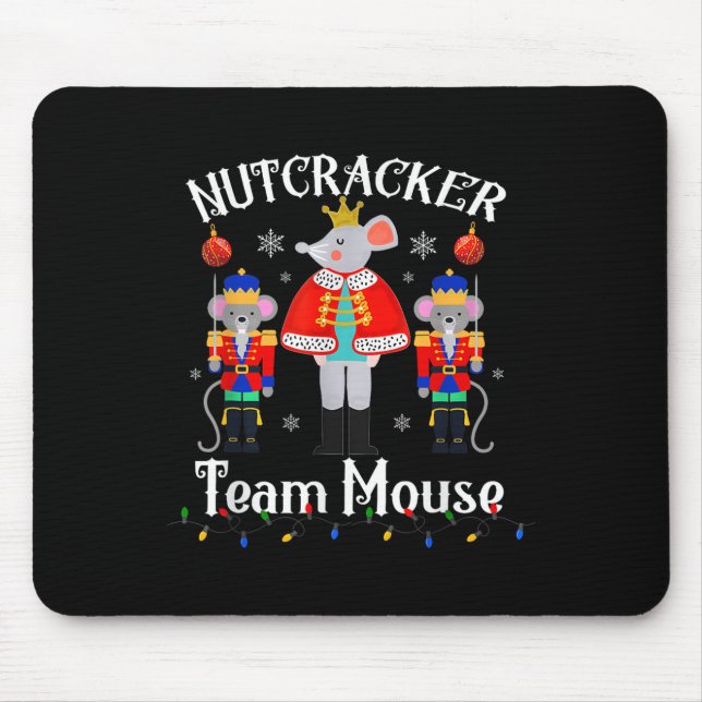 Alfombrilla De Ratón Team Mouse Nutcracker Christmas Dance Funny Soldie (Frente)