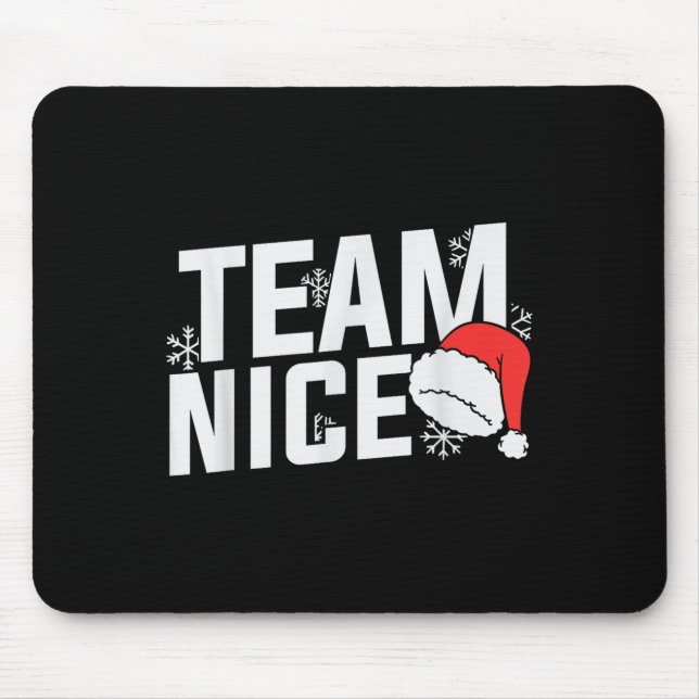 Alfombrilla De Ratón Team Nice Family Christmas Apparel Uni Kids &amp;  (Frente)