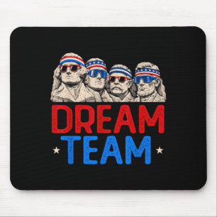 Alfombrilla De Ratón Team Patriotic Presidents Mount Aamerican Usa 4th