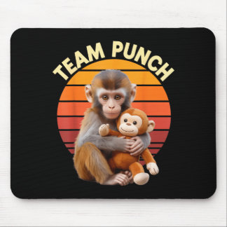 Alfombrilla De Ratón Team Punch Monkey Plush Retro Sun