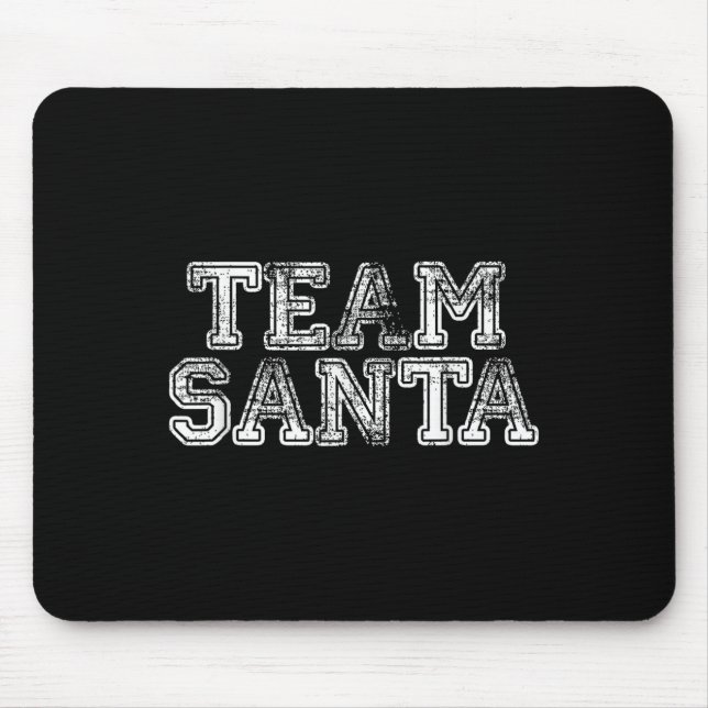 Alfombrilla De Ratón Team Santa T Shirt - Funny Fun Christmas Day Tee  (Frente)
