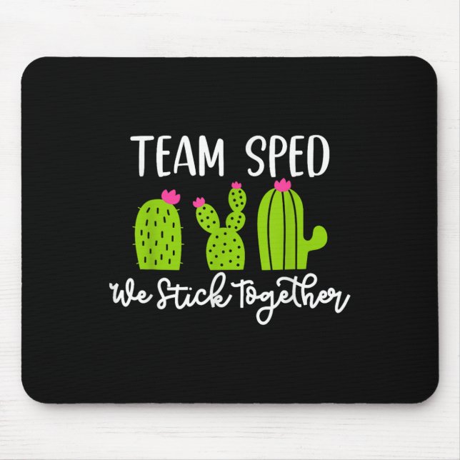 Alfombrilla De Ratón Team Sped We Stick Together Teacher Teaching Men W (Frente)